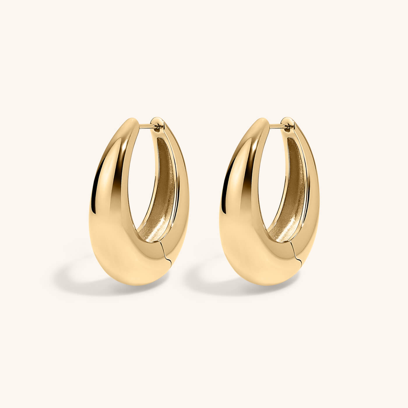 Oeuf Hoops in Gold