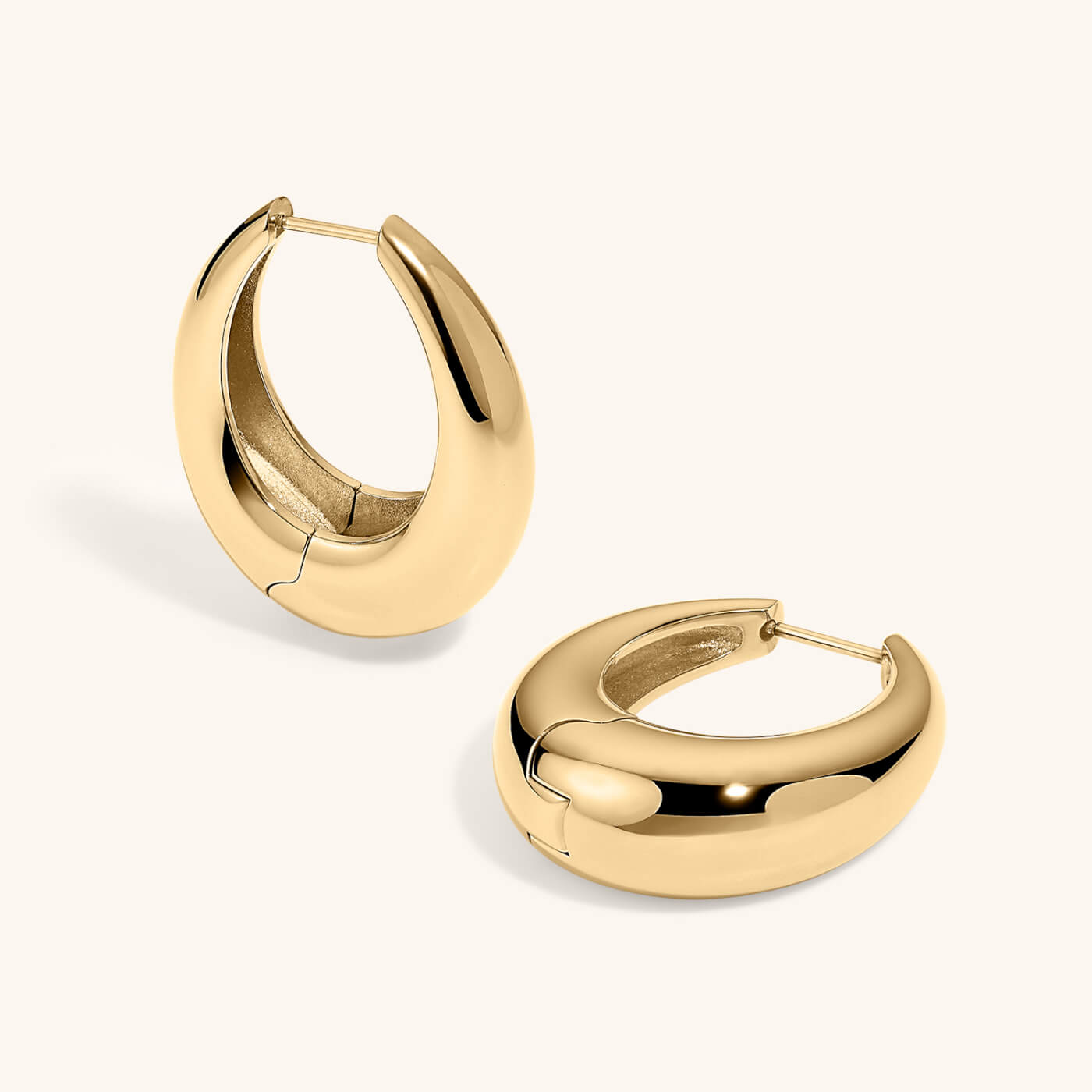Oeuf Hoops in Gold
