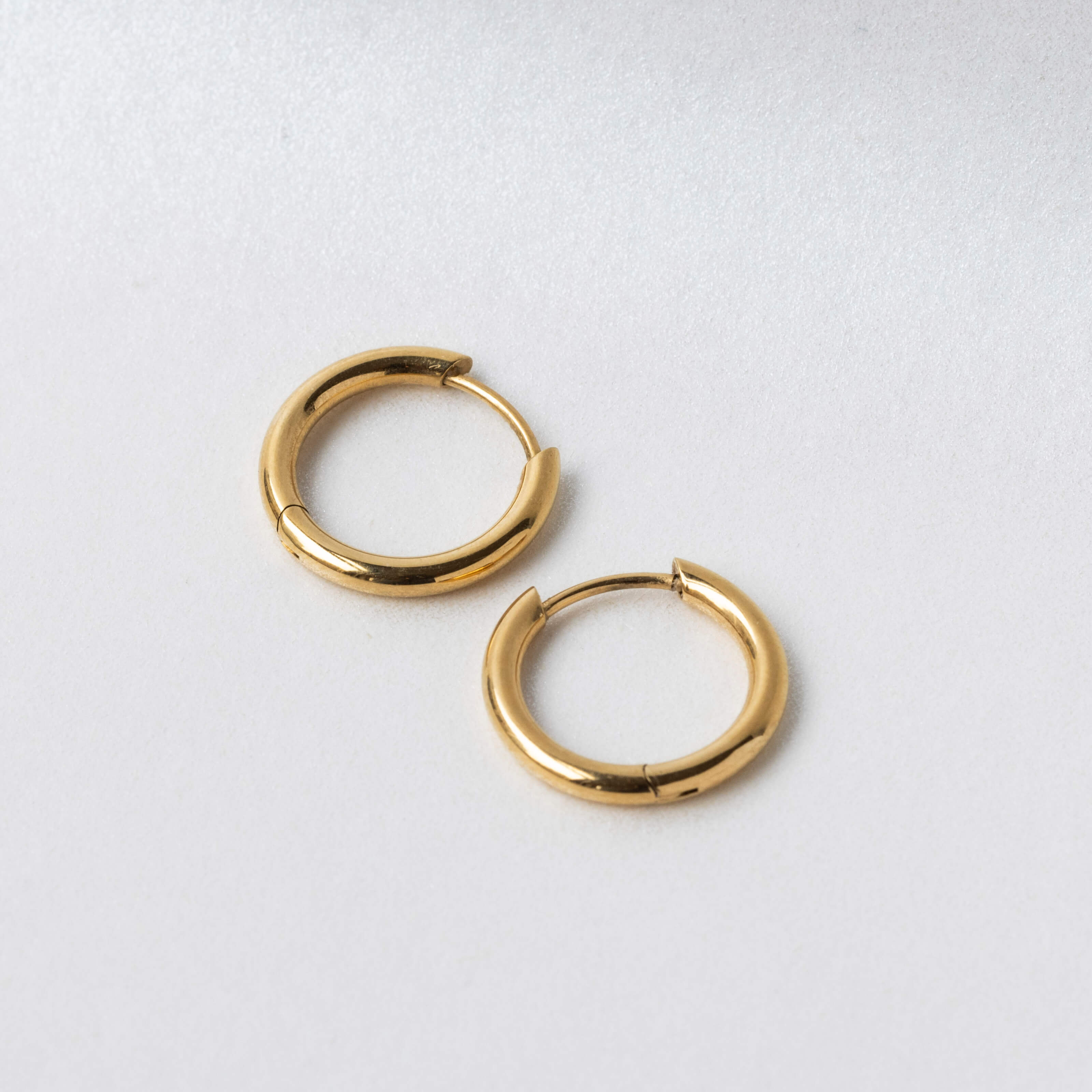 Classic Hoops in Titanium