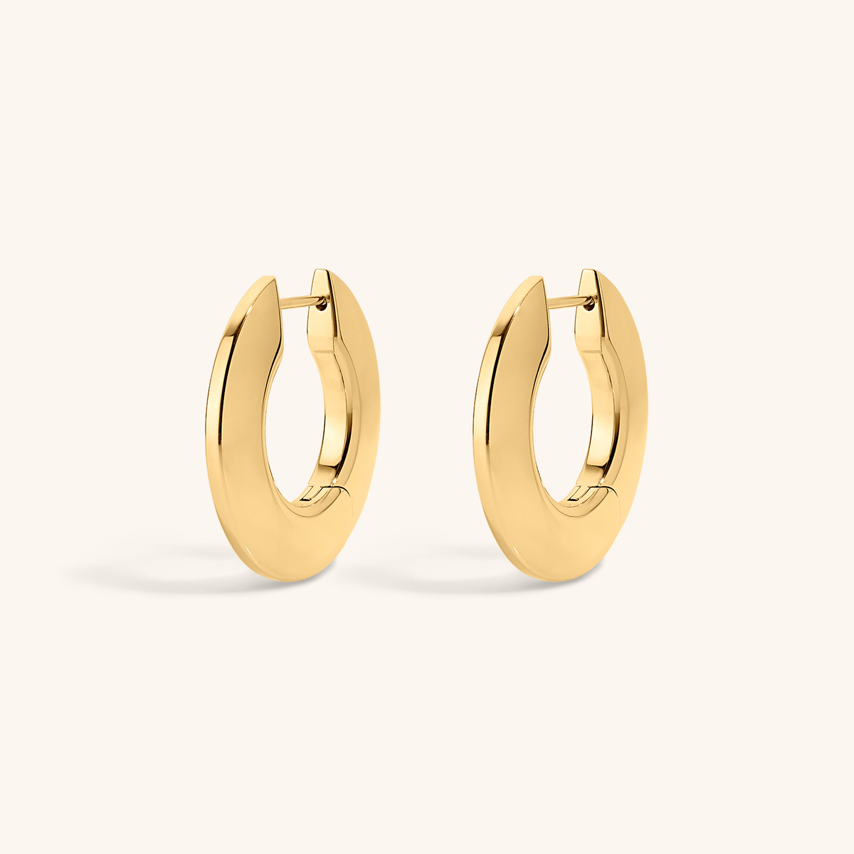 Disc Hoops - Gold