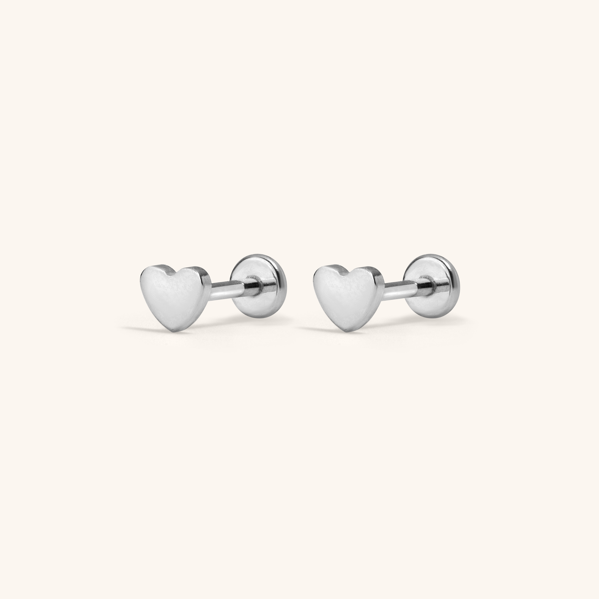 Heart Nap Earrings (Silver)