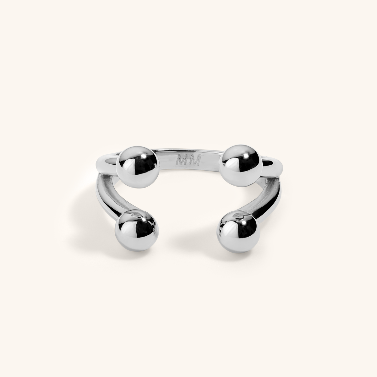 Floating Orb Ring IV (Silver)