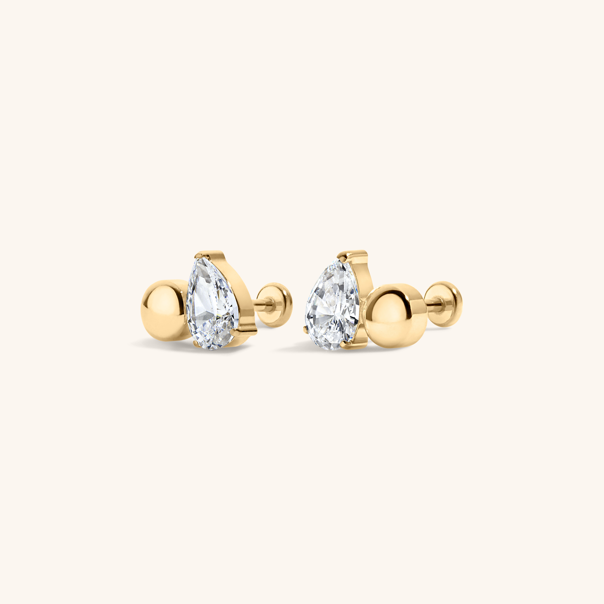 Toi Et Moi Nap Earrings - Gold