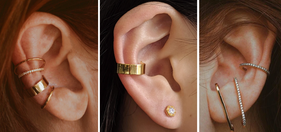 How to Wear Ear Cuffs hero collage