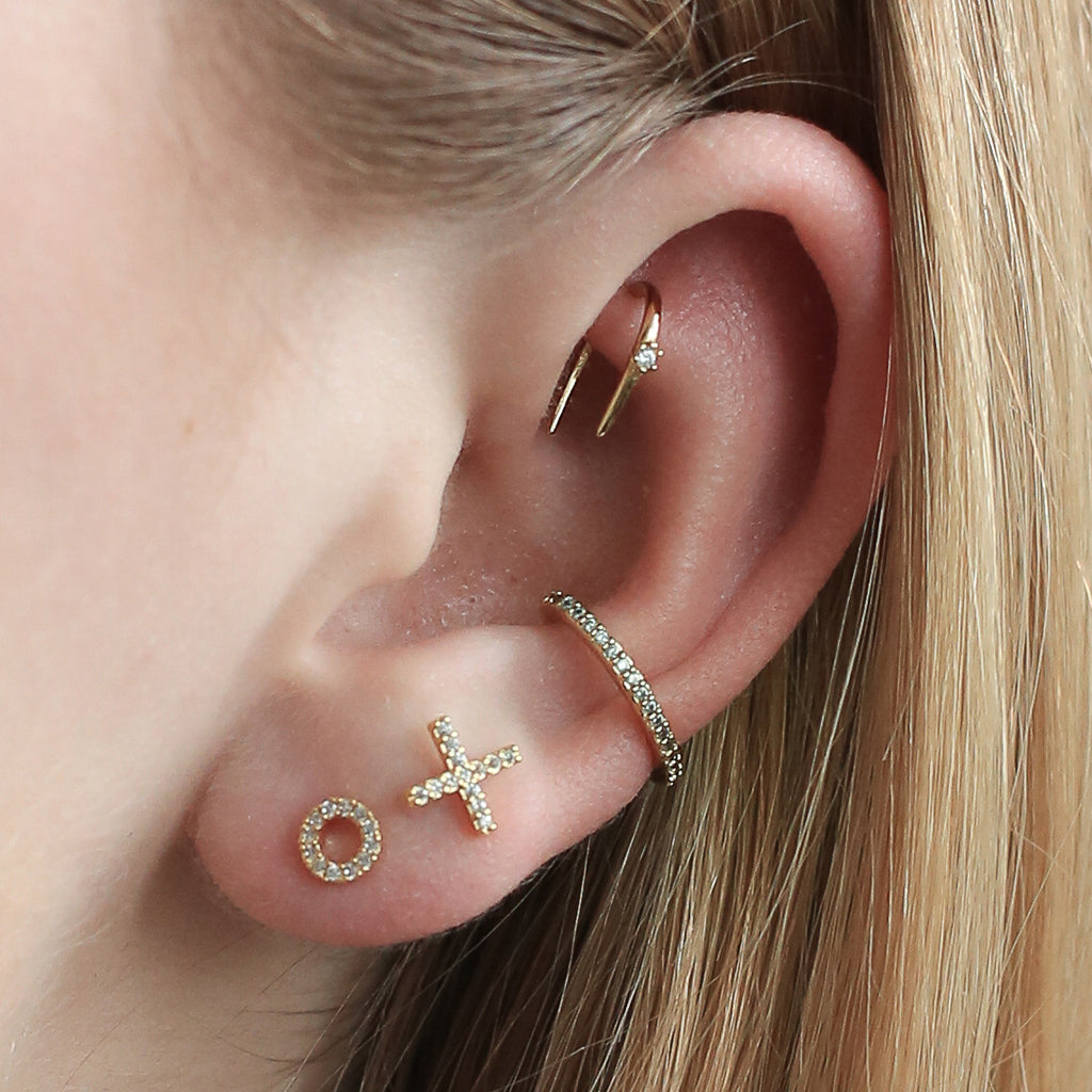 Rook piercing inspiration - Shooting Star Open Hoop