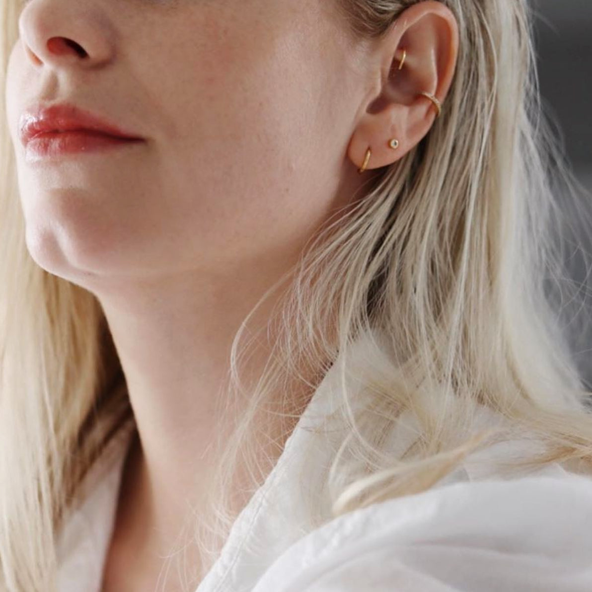 Rook piercing inspiration - Tiny Crystal Studs