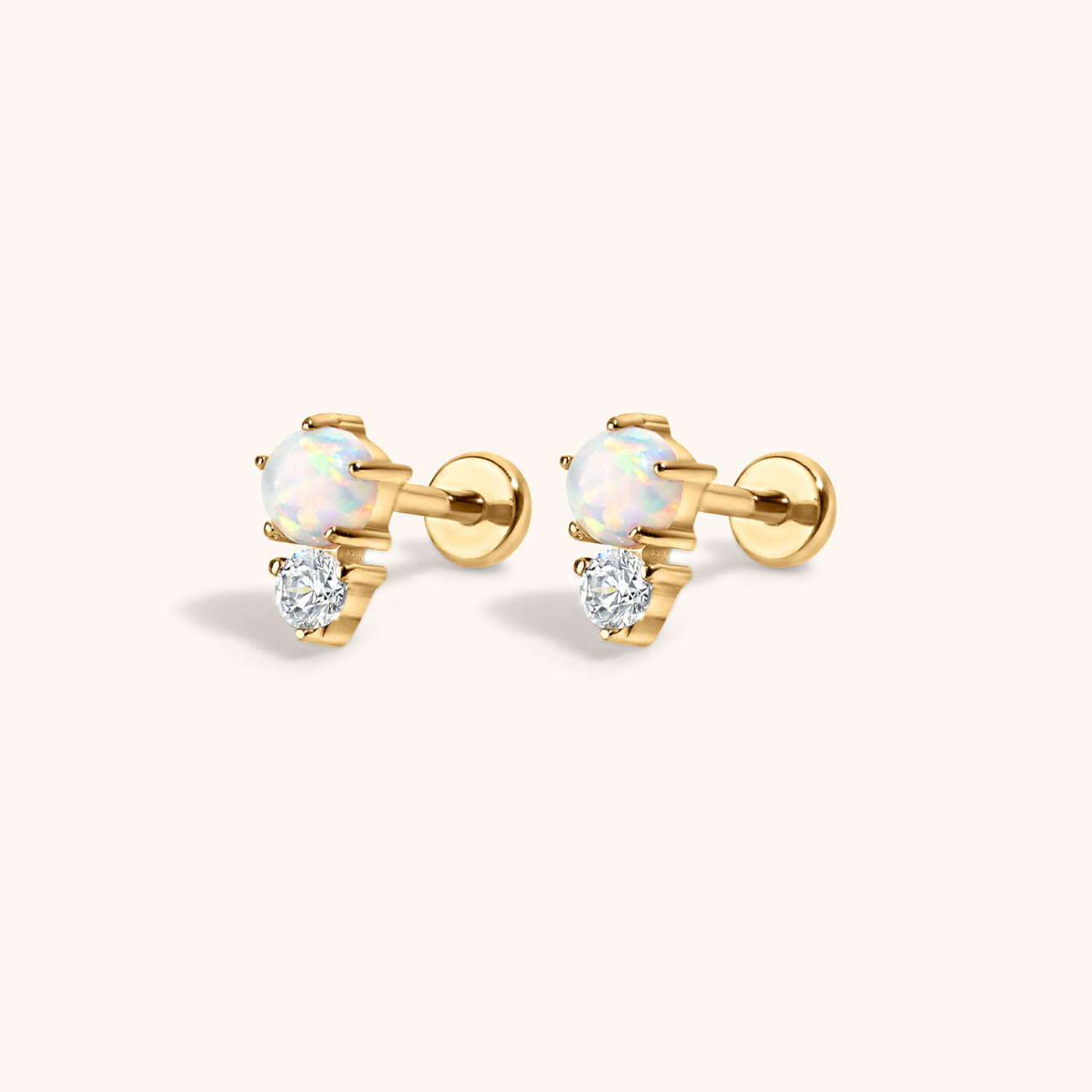 Wish and Hope Opal Nap Earrings (Gold)