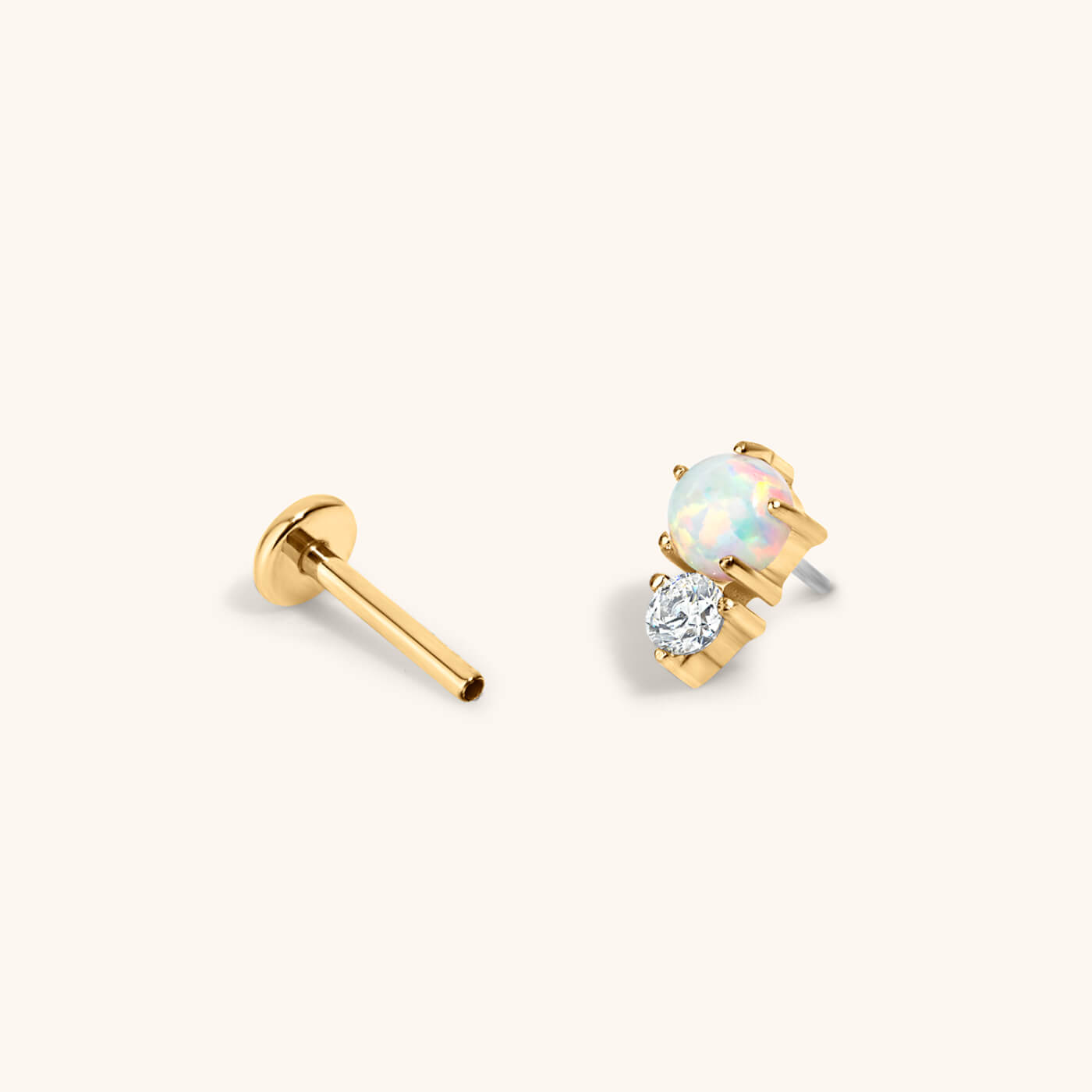 Wish and Hope Opal Nap Earrings (Gold)
