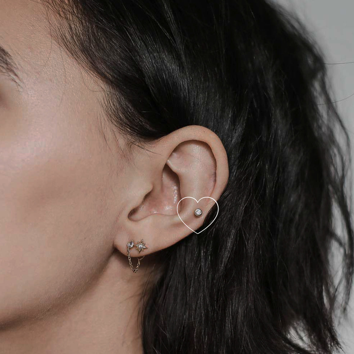 Auricle piercing