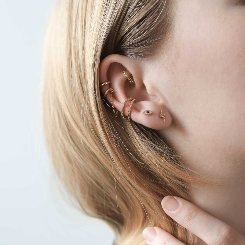 Infinite Ear Cuff on model