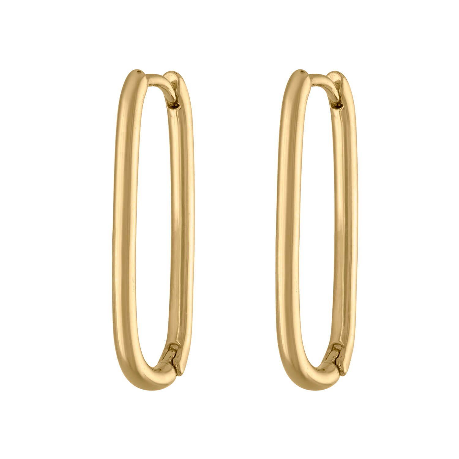 Halo Oval Hoop Earrings