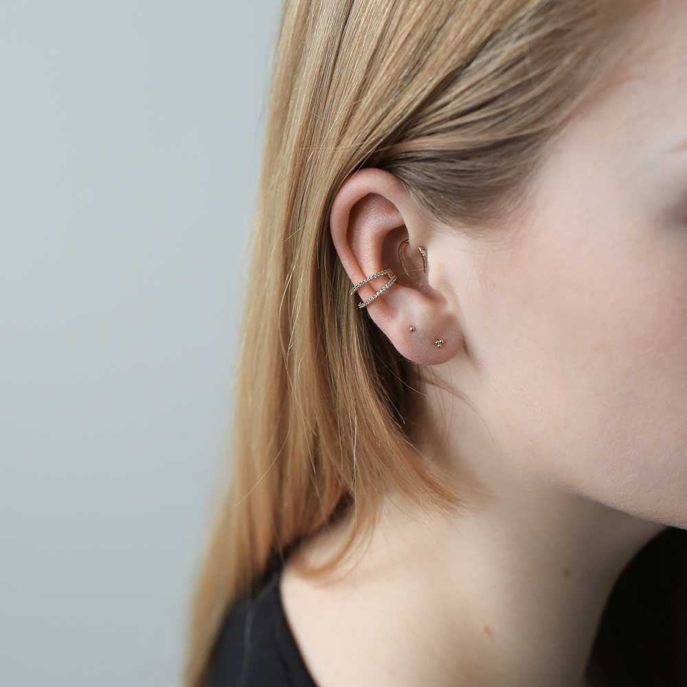 Infinite Ear Cuff on model