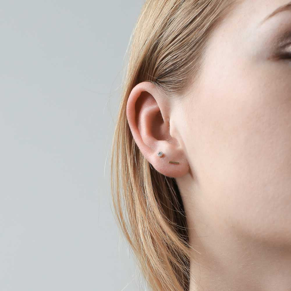 Little Bar Studs on model