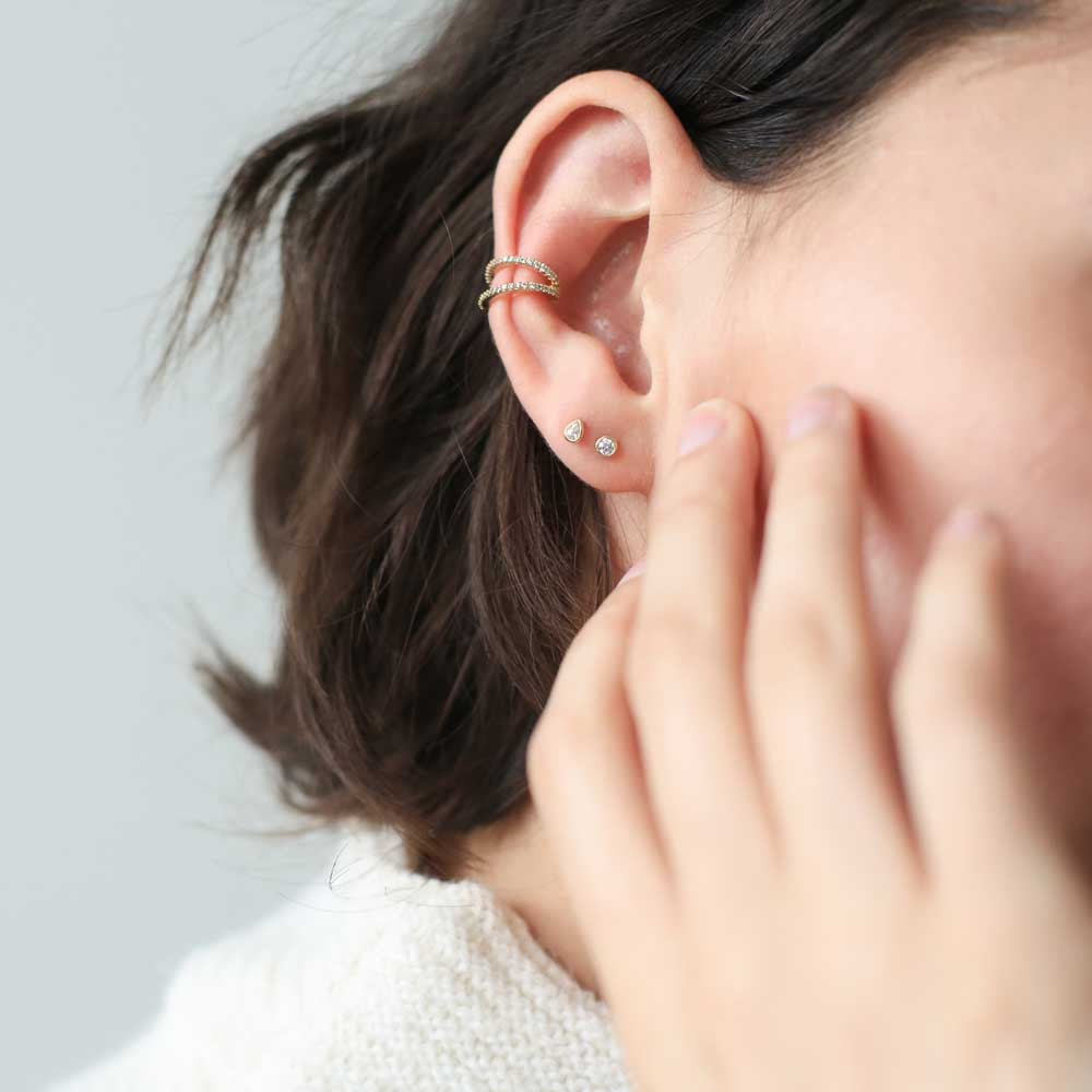 Infinite Ear Cuff on model
