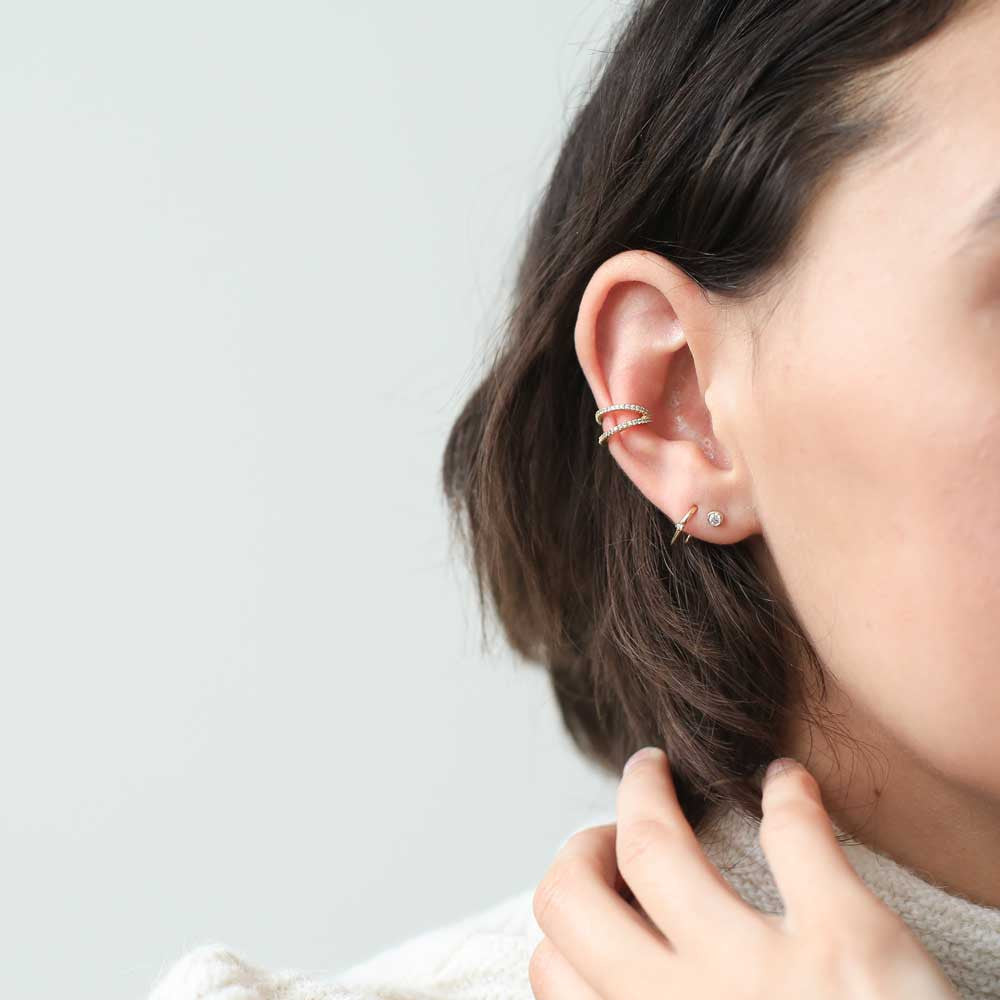Infinite Ear Cuff on model