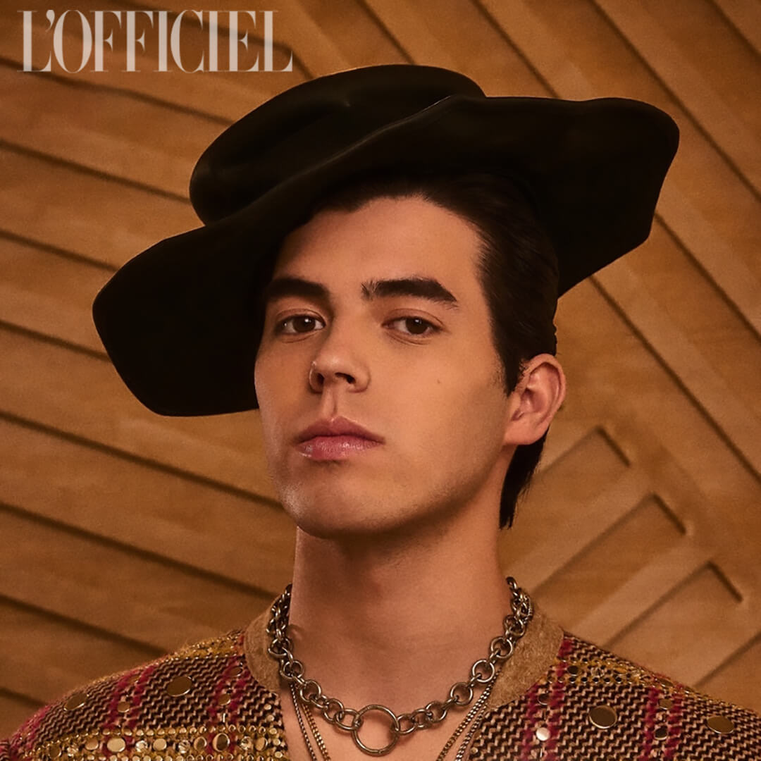 Our Bubble Necklace (Silver) on model as seen on L'Officiel