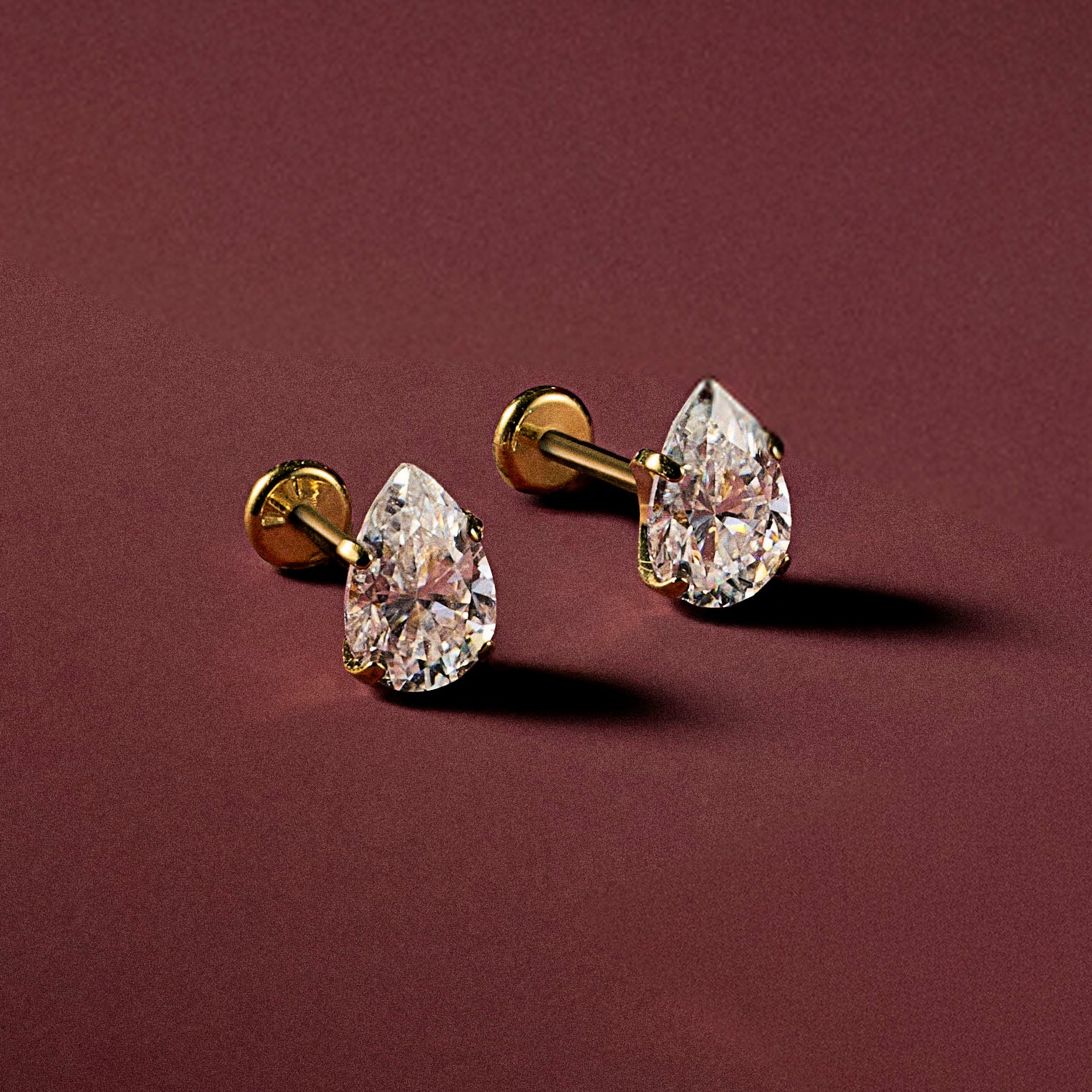 Crystal Pear Nap Earrings