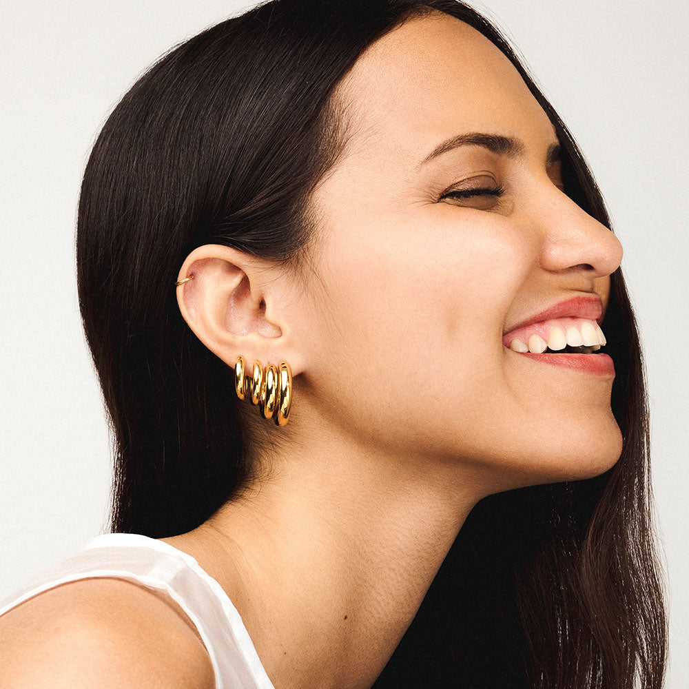 Every Body Hoop Trio in Gold on model