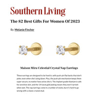 Our Celestial Crystal Nap Earrings as seen on Southern Living 