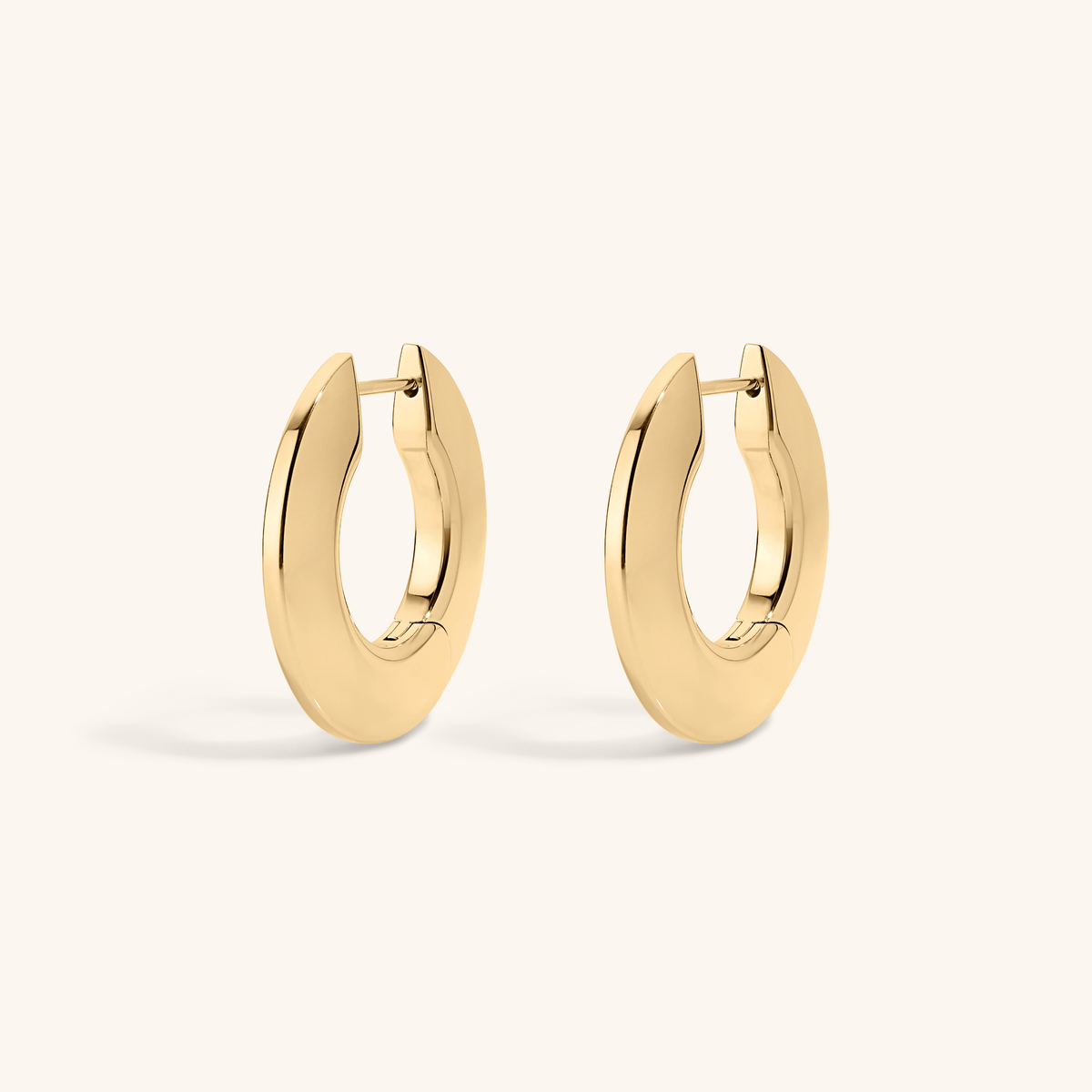 Disc Hoops - Gold
