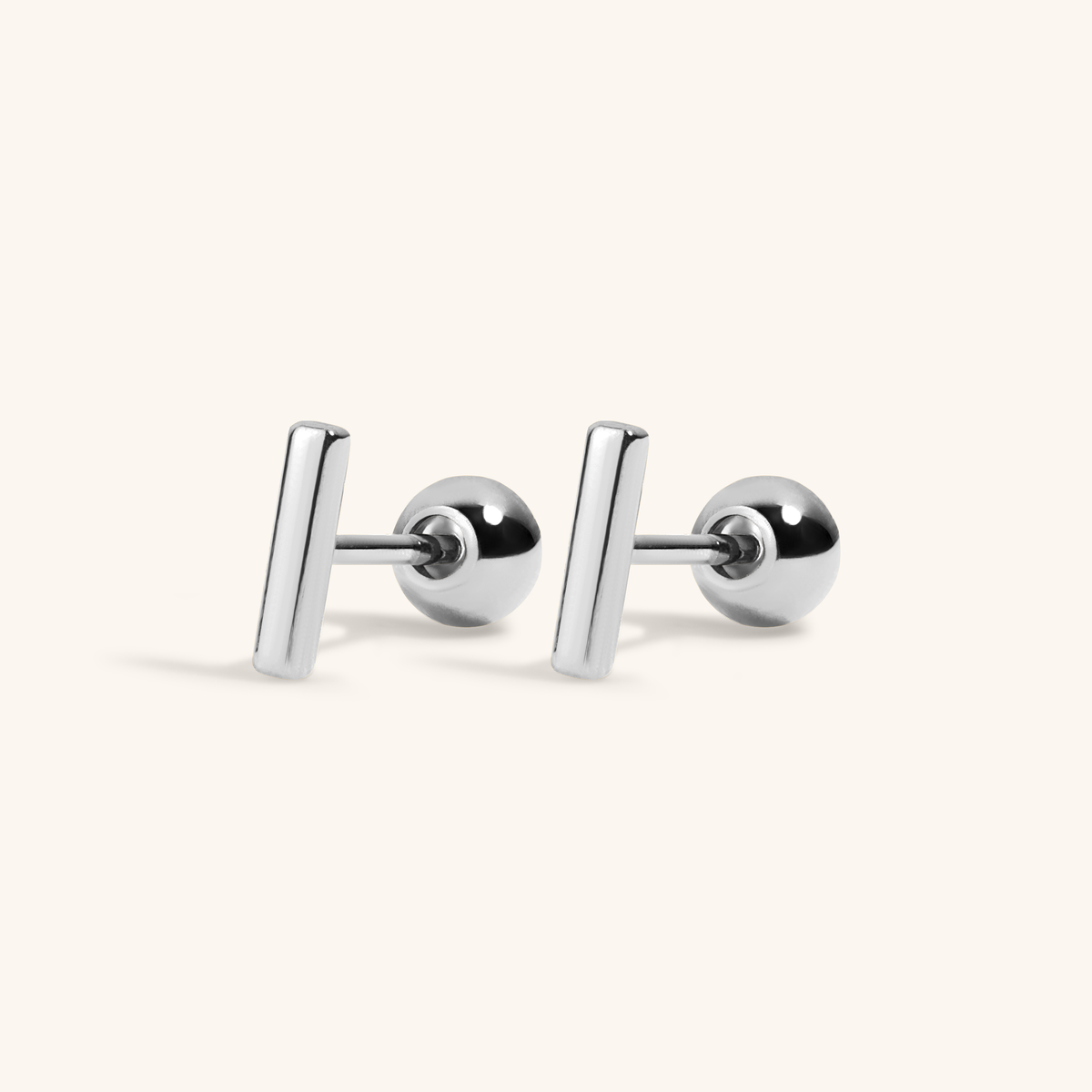 Bar Studs (Silver)