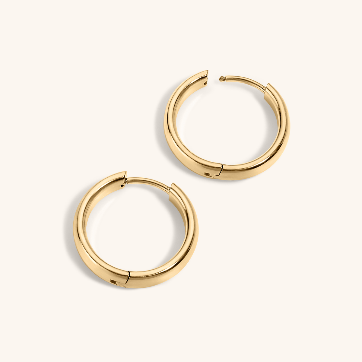 Bold Hoops, 15mm (Gold)