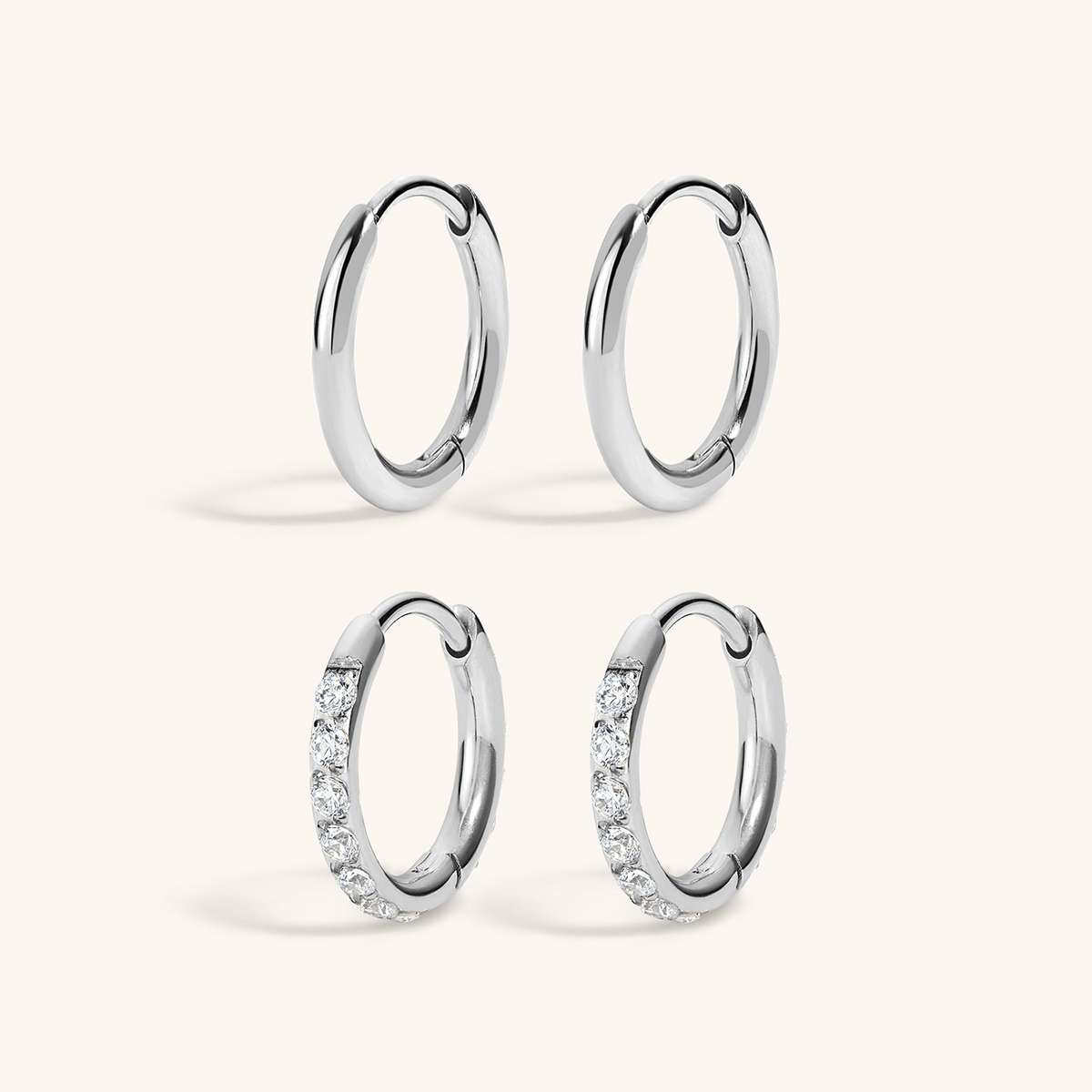 Everyday Hoop Duo (Silver)