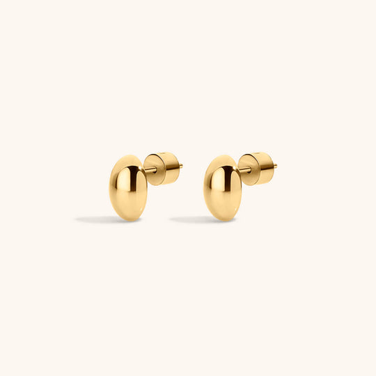 Oval Studs - Gold