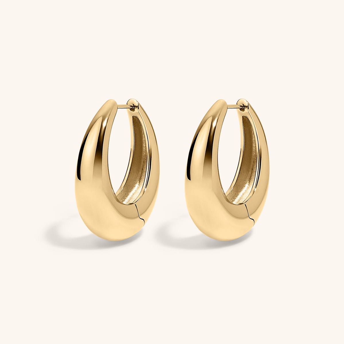 Oeuf Hoops in Gold