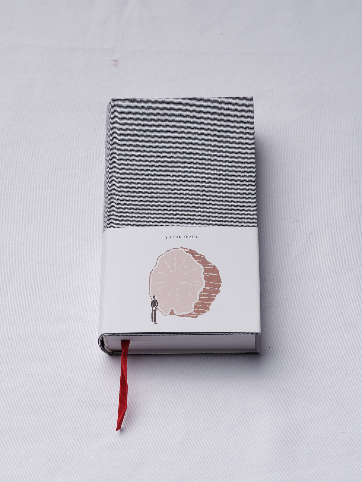 Five-year journal with a red ribbon