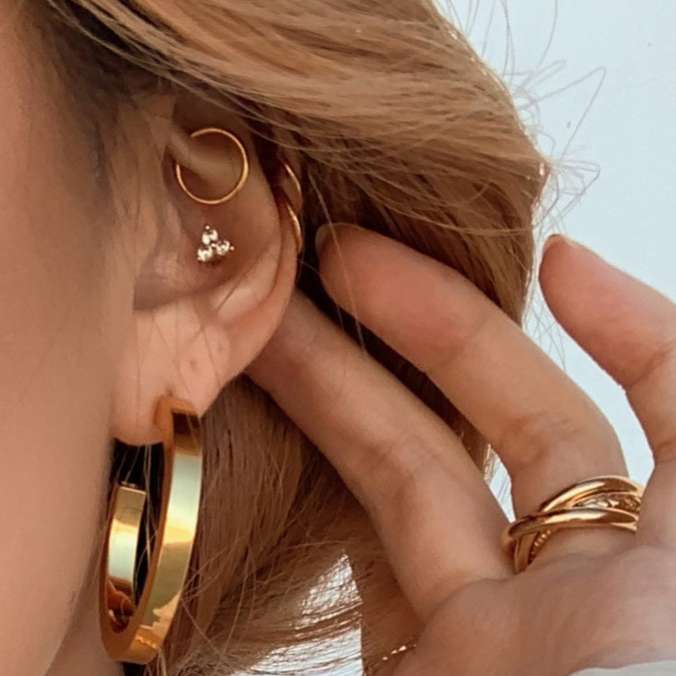 Daith piercing inspiration - Classic Cartilage Hoop