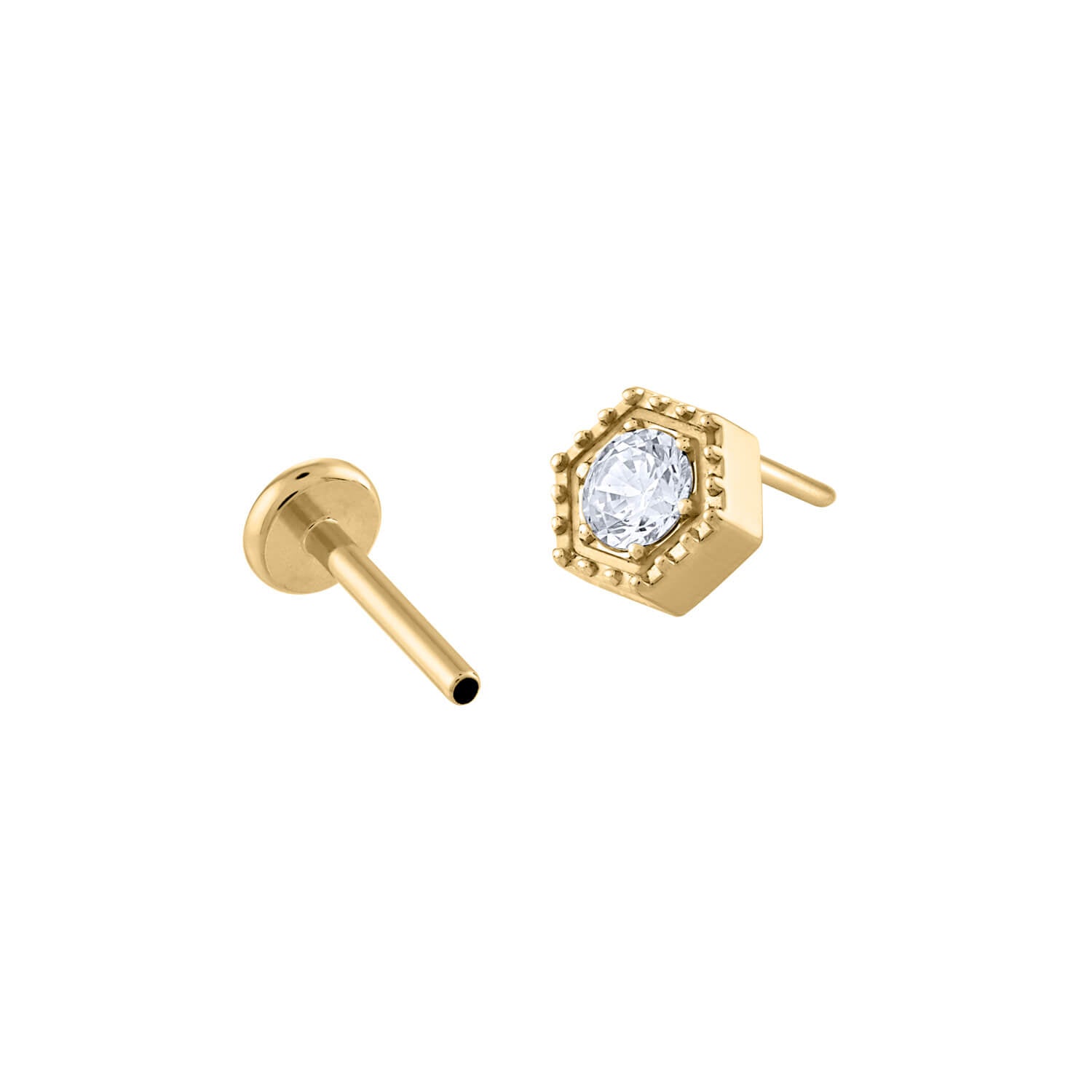 Deco Nap Earrings in Gold
