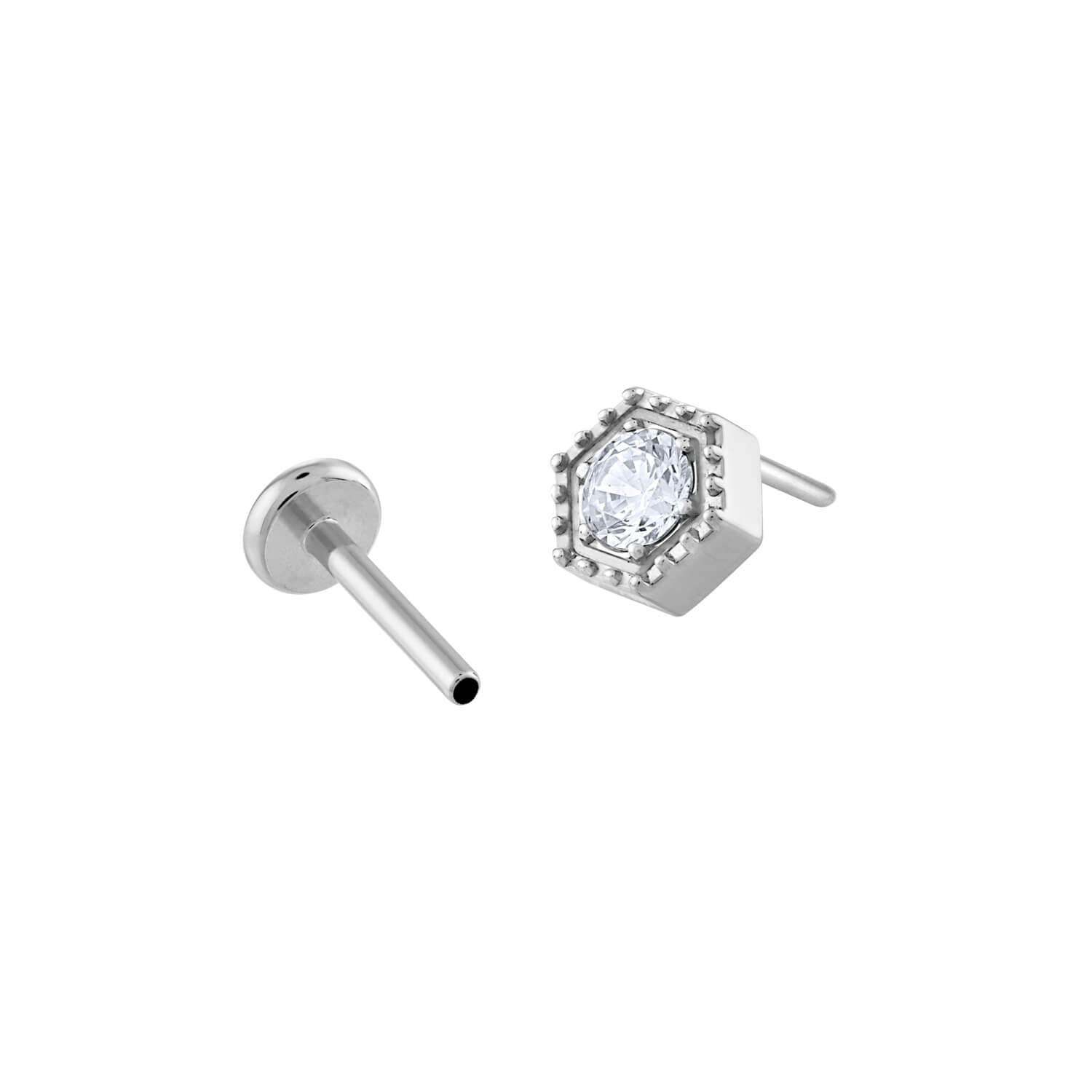 Deco Nap Earrings in Silver