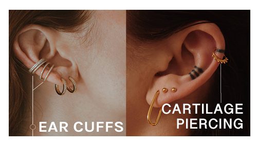 Ear cuffs vs cartilage piercings comparison