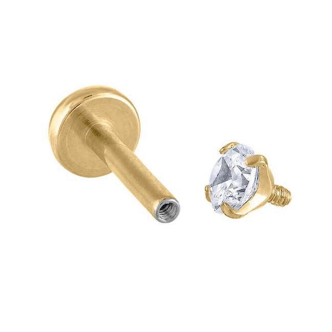 Celestial Crystal Flat Back Earrings at Maison Miru