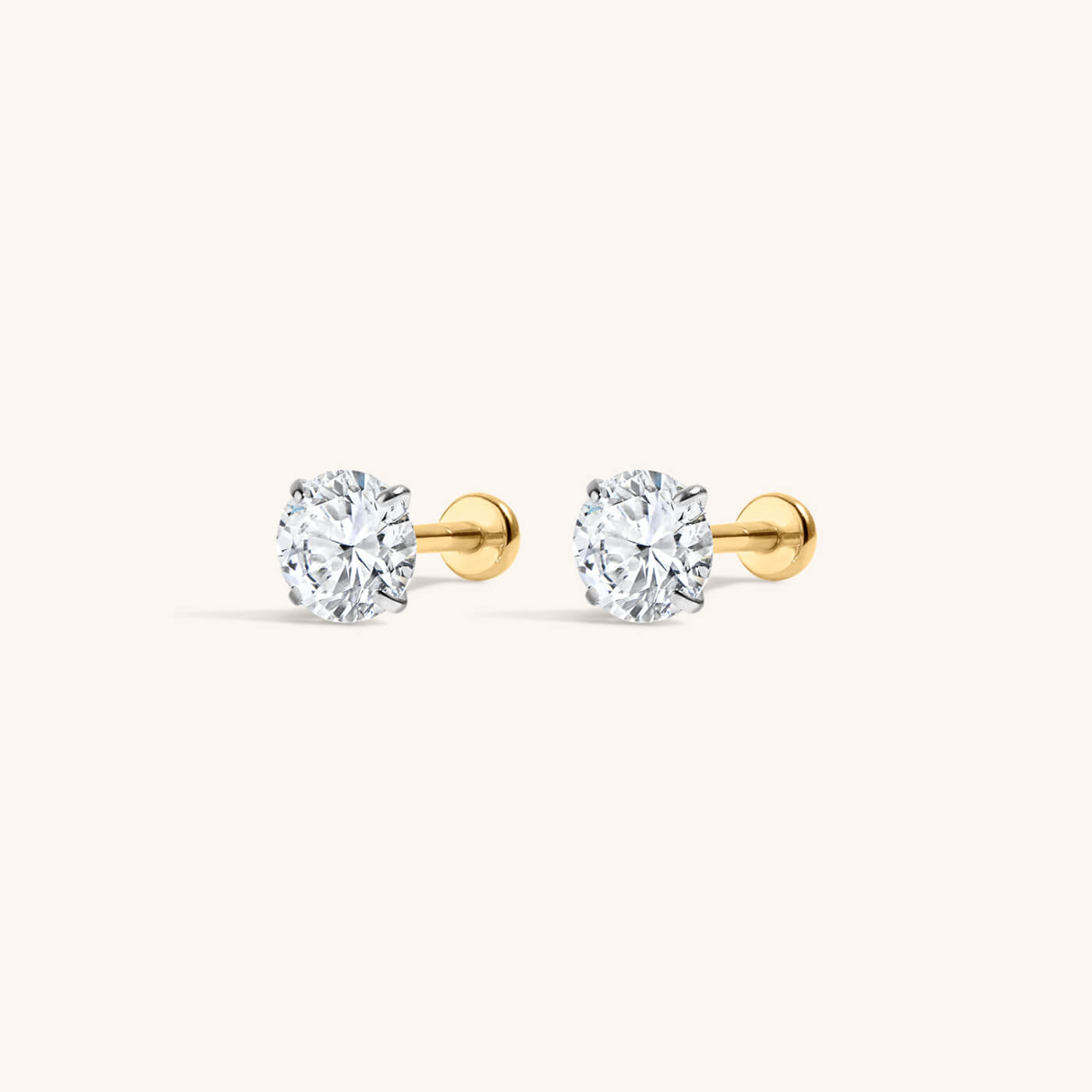 Lab Grown Diamond Nap Earrings - Gold - 0.50 TCW