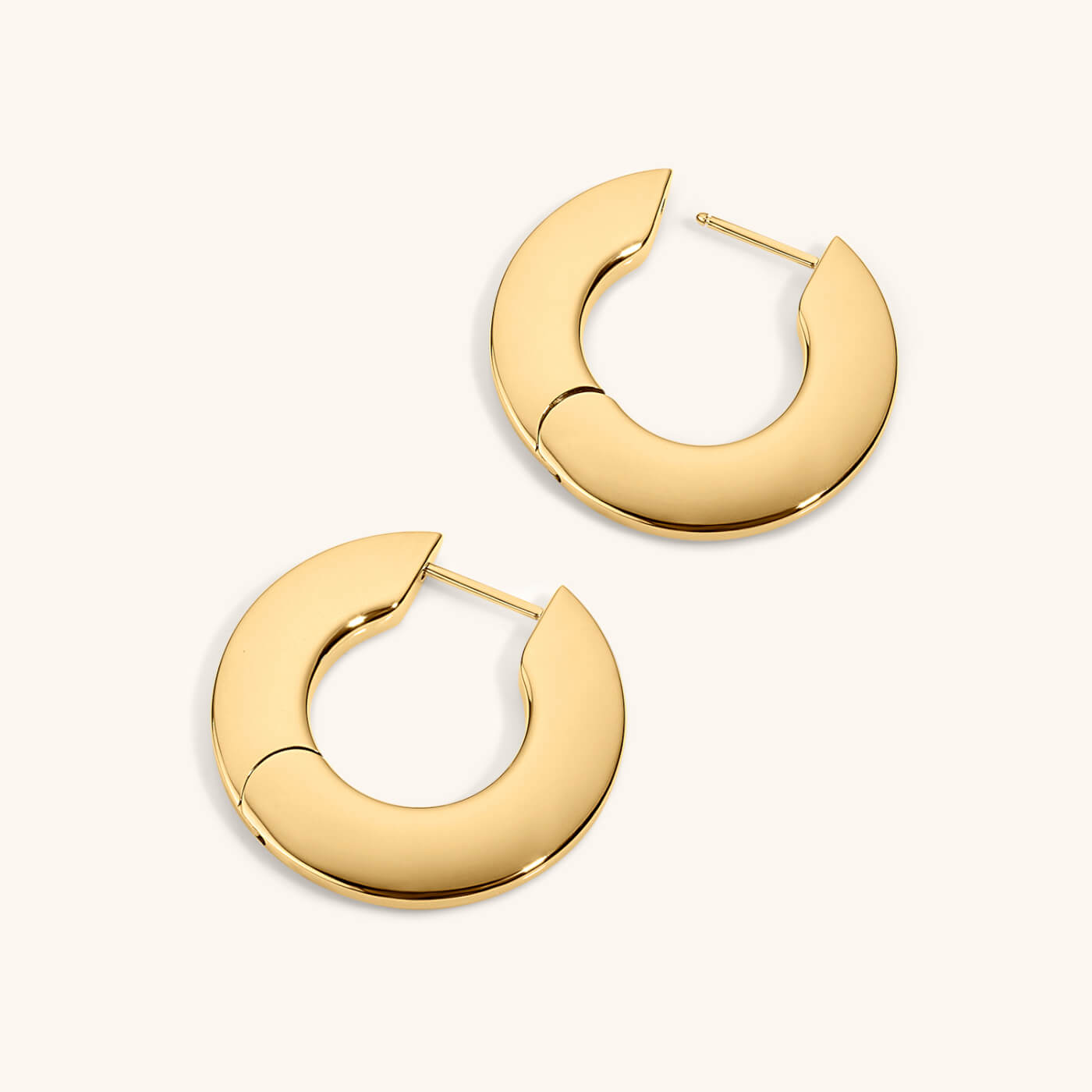 Disc Hoops - Gold