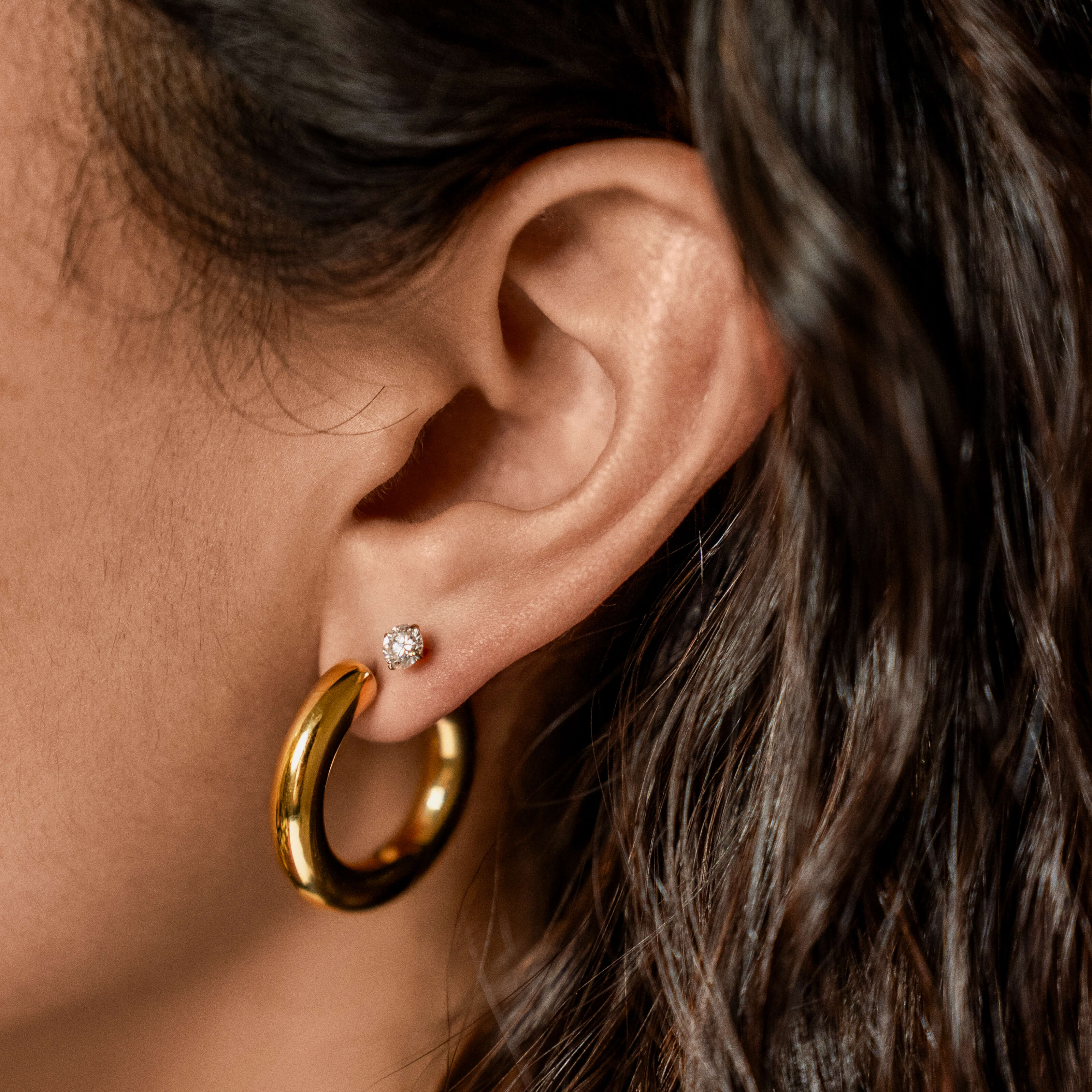 Modern Heirloom Duo (Gold) on model