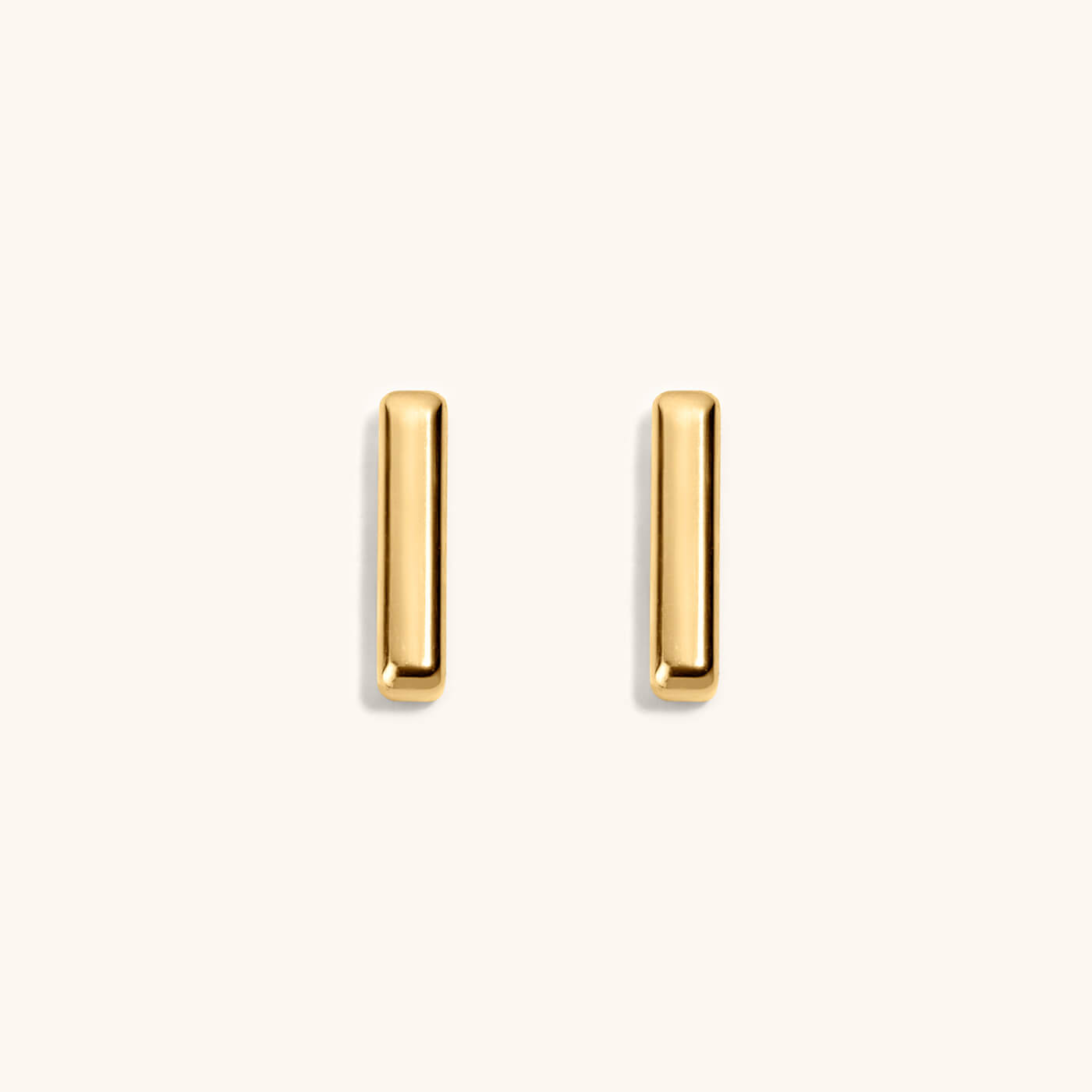 Little Bar Nap Earrings in Titanium (Gold)