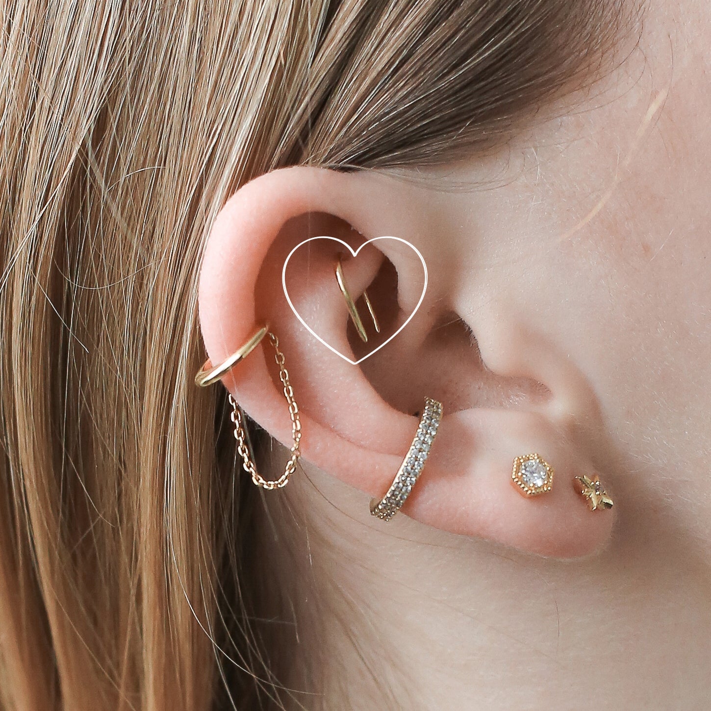 Rook piercing