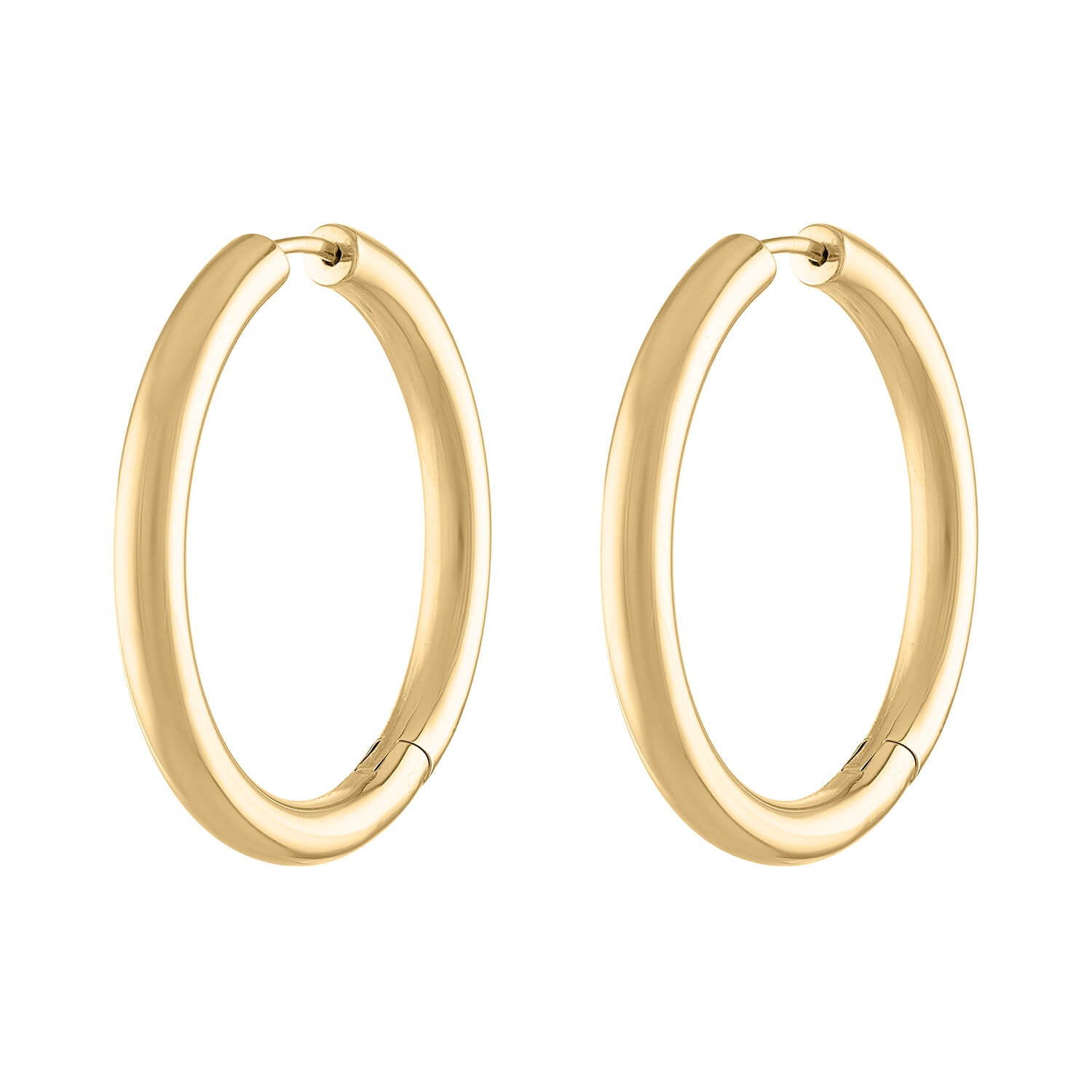 Chubby Hoops in Gold