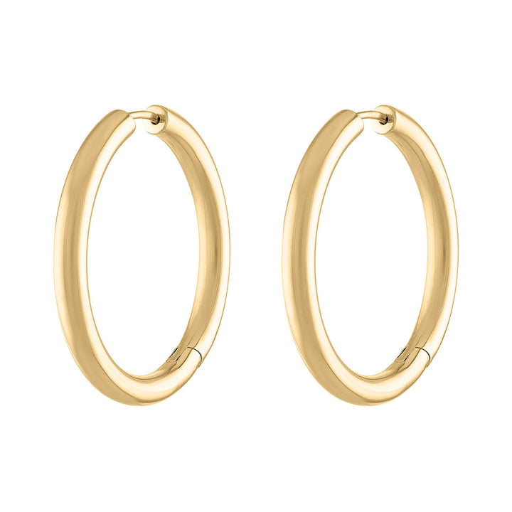 Chubby Hoops in Gold