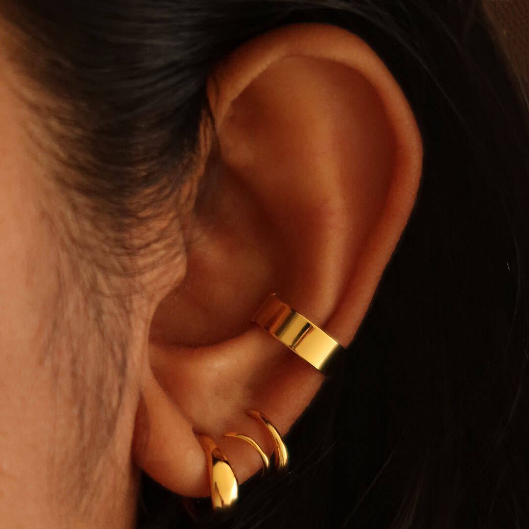 Classic Twirl Earrings on model