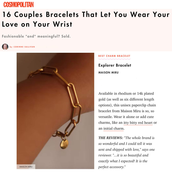 Our Explorer Bracelet as seen on Cosmopolitan