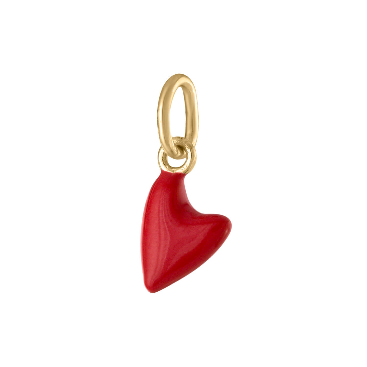 Itty Bitty Red Heart in Gold Vermeil