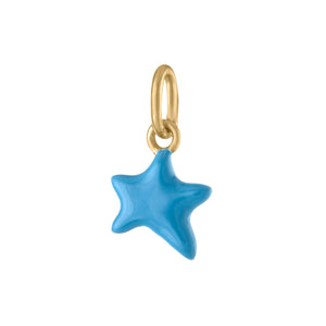 Itty Bitty Turquoise Wishing Star in Gold Vermeil