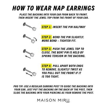 How to Wear the Little Sphere Nap Earrings