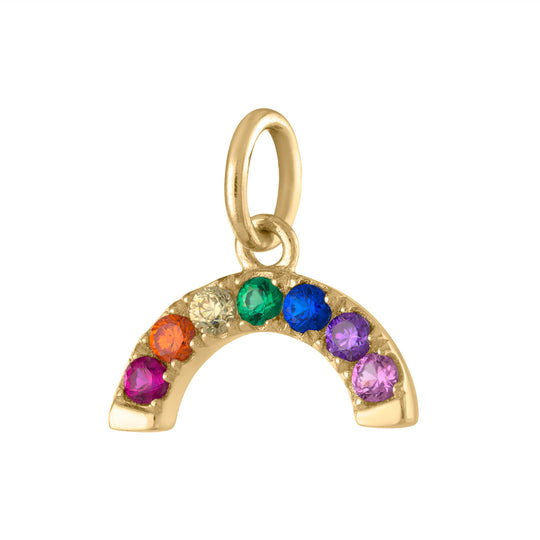 Rainbow Charm in Gold Vermeil