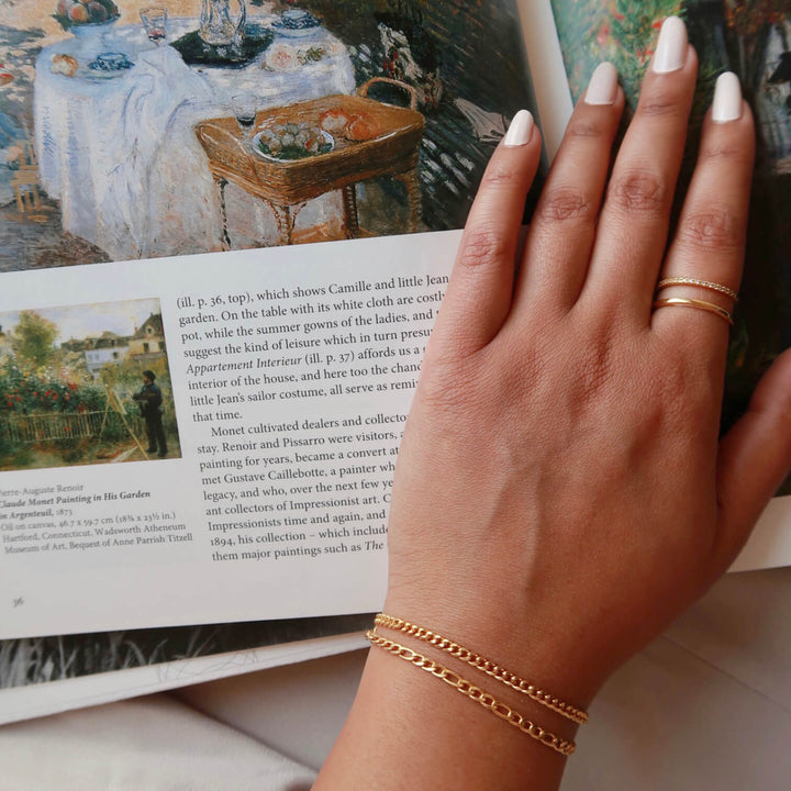 Poet bracelet on model