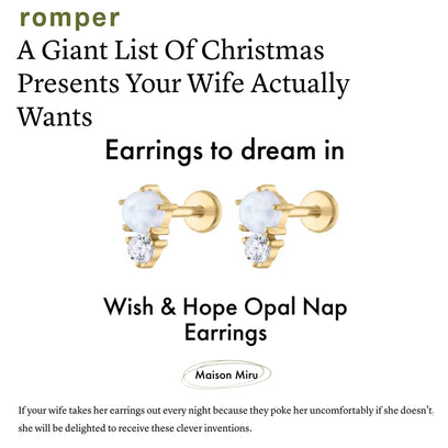 Our Wish and Hope Opal Nap Earrings as seen on Romper